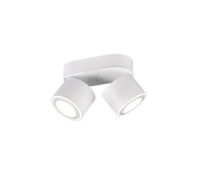 Luminosa Lighting Luminosa Taurus Modern 2 Light Twin Ceiling Spotlight White Matt 3000K - Uk Stock