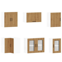 Berkfield 11 Piece Kitchen Cabinet Set Kalmar Artisan Oak Engineered Wood - thumbnail 5