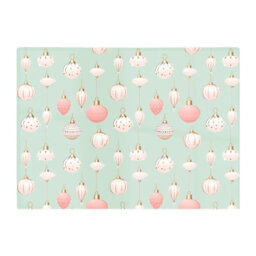 Warren Reed Designer Christmas Decorations Pink And Green Glass Chopping Board - thumbnail 1