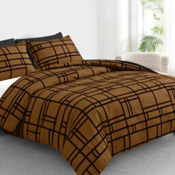 Pamposh King Size Duvet Cover Sets Premium Brushed Microfiber Reversible King Duvet Cover Sets With Zipper Closure - thumbnail 3
