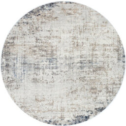 Livabliss Round Roma-Abstract Grey Blue Brown Modern Marble Living Dining Bedroom Rug 160 X 160 Cm Easy Care, Non Shedding - thumbnail 1
