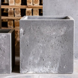 Jōbū Jobu Home - 100Cm Xxl Square Planter For Statement Trees - 782L Cubrosa - Onyx Dusk (Charcoal Black Grey) - thumbnail 3