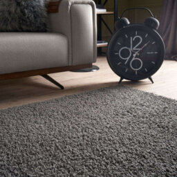The Rugs Dark Grey Soft Plain Design Fluffy Shaggy Rugs And Runners High Pile Living Room Kitchen Hallway 380 - thumbnail 8