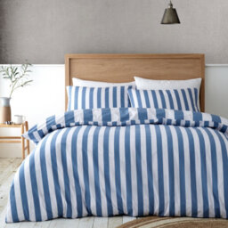 Catherine Lansfield Cove Stripe  Duvet Cover Set  Bedding Set - thumbnail 2