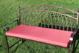 Garden Market Place Furniture Cushion For 2 Seater Metal Garden Bench-Terracotta