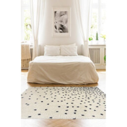 Melrose Spotty Mono Shaggy High Pile Small Area Indoor Rug 080/150Cm - thumbnail 1