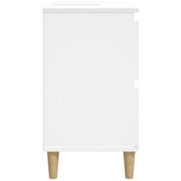 Berkfield Sink Cabinet White 80X33X60 Cm Engineered Wood - thumbnail 7