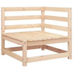 Walplus Garden Sofa With Footstool 2-Seater Solid Wood Pine - thumbnail 5