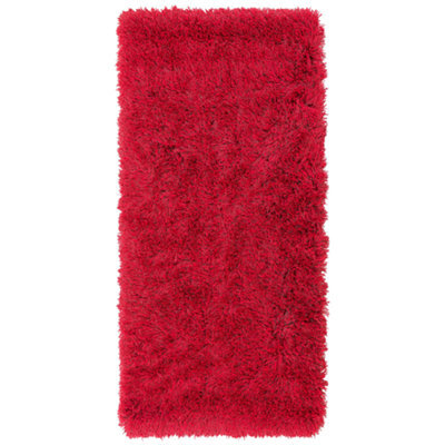 Beliani Shaggygy Rug Cide Red 80 X 150 Cm - image 1