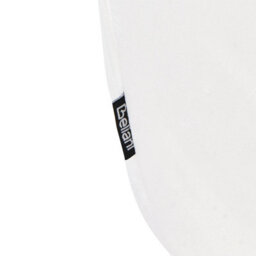 Wyld and Coco Glamorous White Velvet Pouffe With Gold-Tone Base 43Cm - Compact Round Seat - thumbnail 6