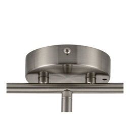 Cosylyte Milan Bathroom 3 Light Modern Ribbed Glass Spotlight - Brushed Nickel - thumbnail 7