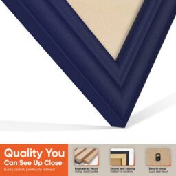 "16X16"" Purple Classic Vinyl Record Frame With Ivory Mount For 12 Inch Lp Disc - Ak Frames" - thumbnail 3