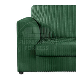 Furnishings For Less UK Luxor Green Jumbo Cord 4 Seater Corner Sofa Right Hand Facing - Full Back - thumbnail 2
