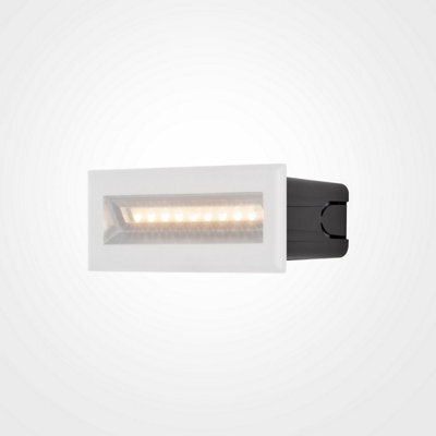 Luminosa Lighting Luminosa Maytoni Bosca Outdoor Recessed Wall Lamp White, 13.7Cm, 3000K Ip65 - image 1