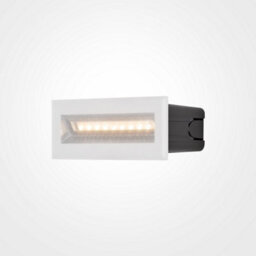 Luminosa Lighting Luminosa Maytoni Bosca Outdoor Recessed Wall Lamp White, 13.7Cm, 3000K Ip65 - thumbnail 1
