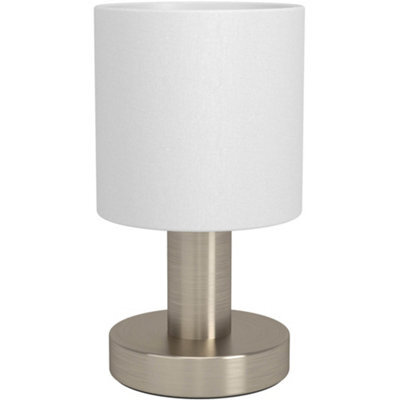 Loops Sleek Modern Satin Nickel Table Lamp For Stylish Indoor Lighting - image 1