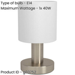 Loops Sleek Modern Satin Nickel Table Lamp For Stylish Indoor Lighting - thumbnail 2