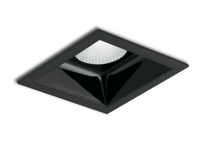 Luminosa Lighting Luminosa Lander Led Downlight Anti-Glare, Spotlight With Black Shiny Black, 4000K