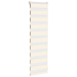 Berkfield Zebra Blind Marble Beige 45X100 Cm Fabric Width 40.9 Cm Polyester - thumbnail 3