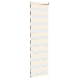 Berkfield Zebra Blind Marble Beige 45X100 Cm Fabric Width 40.9 Cm Polyester - thumbnail 4