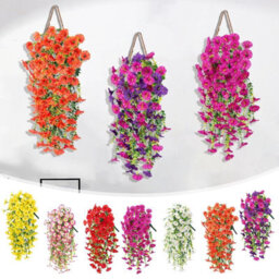 2 Pack 75Cm Outdoor Artificial Flowers, Hanging Plants, Uv - Resistant - thumbnail 2