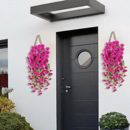 2 Pack 75Cm Outdoor Artificial Flowers, Hanging Plants, Uv - Resistant - thumbnail 6