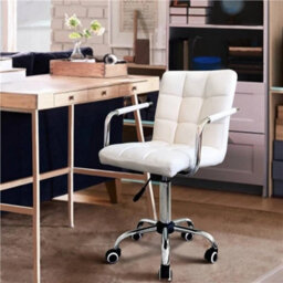 Office Chair Pu Leather Desk Chair Ergonomic Computer - thumbnail 5