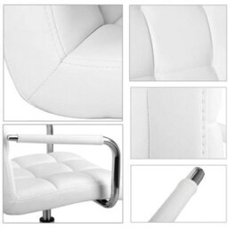 Office Chair Pu Leather Desk Chair Ergonomic Computer - thumbnail 4