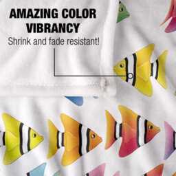Royce Mcclure Silky Zig Zag Tropical Fish Supersoft Blanket Multicoloured (152Cm X 127Cm) - thumbnail 4