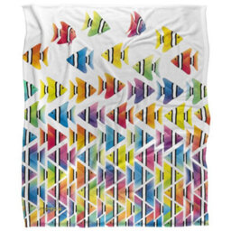 Royce Mcclure Silky Zig Zag Tropical Fish Supersoft Blanket Multicoloured (152Cm X 127Cm) - thumbnail 1