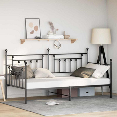 Berkfield Daybed Frame Black 107X203 Cm Steel - image 1