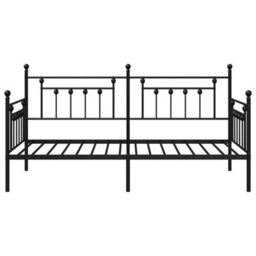 Berkfield Daybed Frame Black 107X203 Cm Steel - thumbnail 6