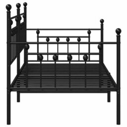Berkfield Daybed Frame Black 107X203 Cm Steel - thumbnail 7
