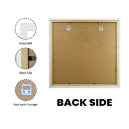 "AK Frames 19X19"" White Poster Frame - Modern Picture Frame For Wall Art, Prints And Photos - Durable And Stylish Display Frame" - thumbnail 2