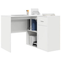 Berkfield Corner Desk White 102X88X75 Cm Engineered Wood - thumbnail 3