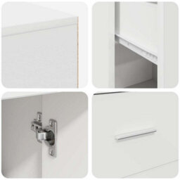 Berkfield Corner Desk White 102X88X75 Cm Engineered Wood - thumbnail 9