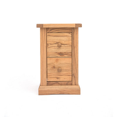 Cabinet Bits Salerno 2 Drawer Petite Bedside Table Wood Knob - image 1