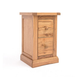 Cabinet Bits Salerno 2 Drawer Petite Bedside Table Wood Knob - thumbnail 2