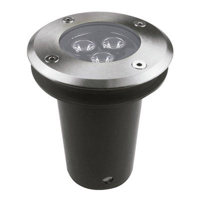 Luminosa Lighting Luminosa Ringo Led 3 Light Recessed Outdoor Ground Light Stainless Steel Ip67