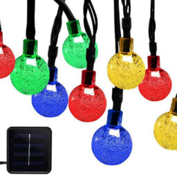 Solar Crystal Ball Lights, 50 Led 7M/24Ft 8 Modes Waterproof Solar Powered Hanging Decor For Garden Patio Wedding Party - thumbnail 8