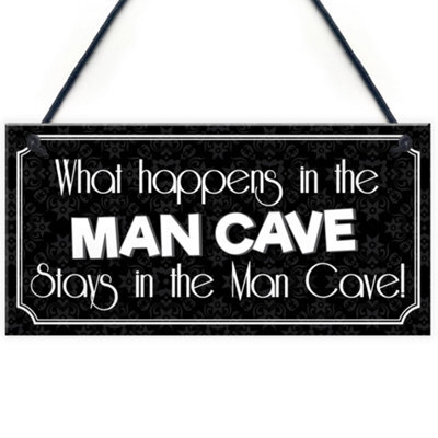 Red Ocean Vintage Man Cave Plaque Sign Novelty Gift Funny Quote - Games / Boys Room Gift Idea - image 1