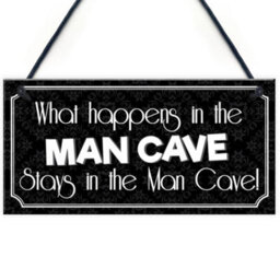 Red Ocean Vintage Man Cave Plaque Sign Novelty Gift Funny Quote - Games / Boys Room Gift Idea - thumbnail 1