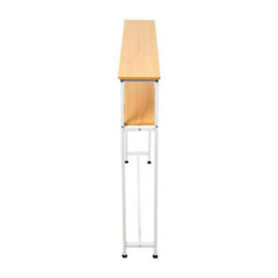 Living And Home 2-Tier White And Oak Narrow Console Table, 100.2Cm (H) - thumbnail 6