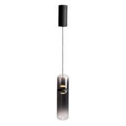 Litecraft Visconte Bjorn Smoke Led Glass Ceiling Pendant Light - thumbnail 2