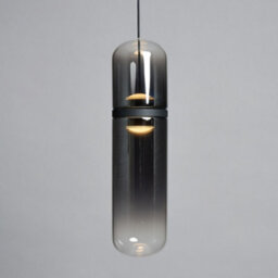 Litecraft Visconte Bjorn Smoke Led Glass Ceiling Pendant Light - thumbnail 3
