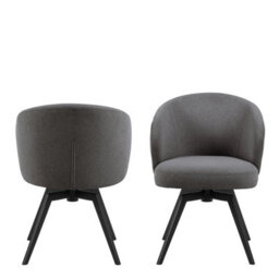 Furniture To Go Darlene Dining Chair With Armrest And Swivel Function In Grey - thumbnail 2