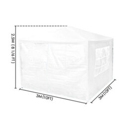 Neo 3X3M Light Weight Event Gazebo 4 Side Panels Outdoor Waterproof Garden Party Tent Marquee Canopy Shelter Coated Steel Frame - thumbnail 7