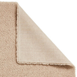 Camel Plain Shaggy Modern Easy To Clean Rug For Living Room Bedroom And Dining Room-160Cm X 220Cm - thumbnail 5