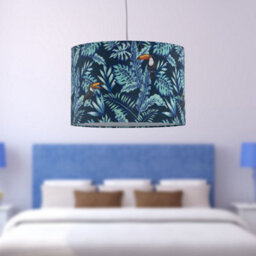 First Choice Lighting Toucan Velvet Toucan Design 30Cm Pendant Or Table Lamp Shade - thumbnail 7