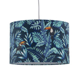 First Choice Lighting Toucan - Velvet Toucan Design 30Cm Pendant Or Table Lamp Shade